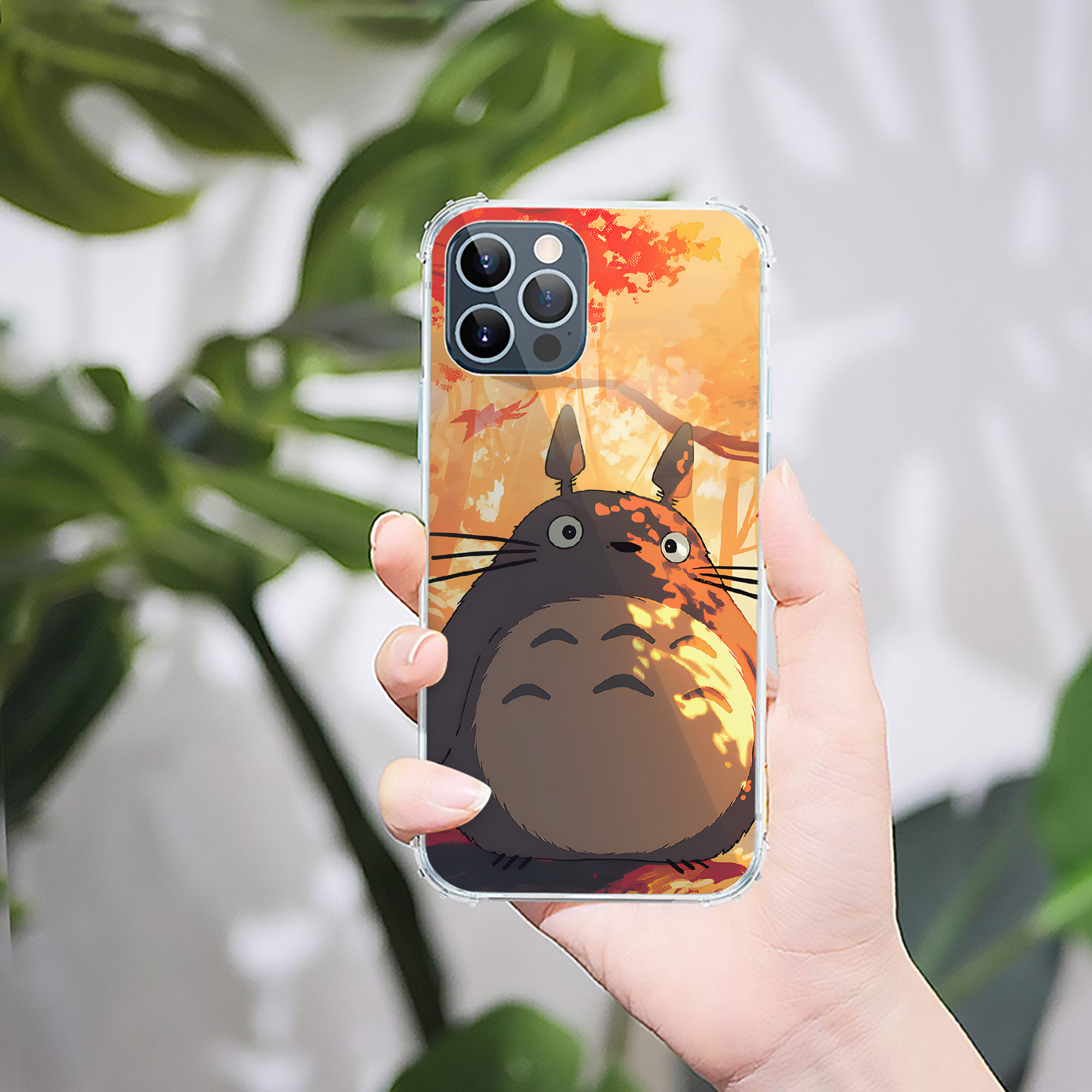 （画像用） となりのトトロ 草壁メイ 草壁サツキ My Neighbor Totoro Satsuki Kusakabe Mei Kusakabe 【iPhone 12シリーズ対応】透明スマホケース（クリアソフトケース）